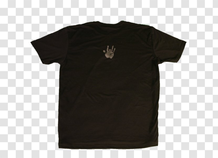 T-shirt Sweater Crew Neck Clothing - Jersey - Black Back Transparent PNG
