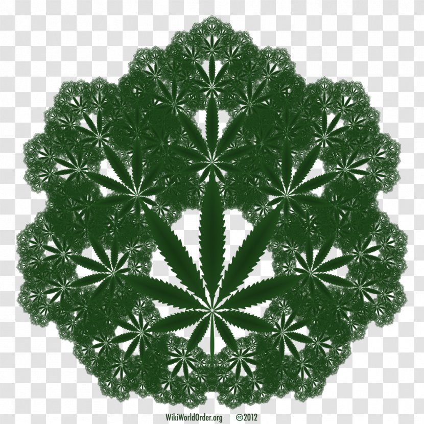 Cannabis Fractal Art Hemp Endocannabinoid System - Grass - Pot Leaf Transparent PNG