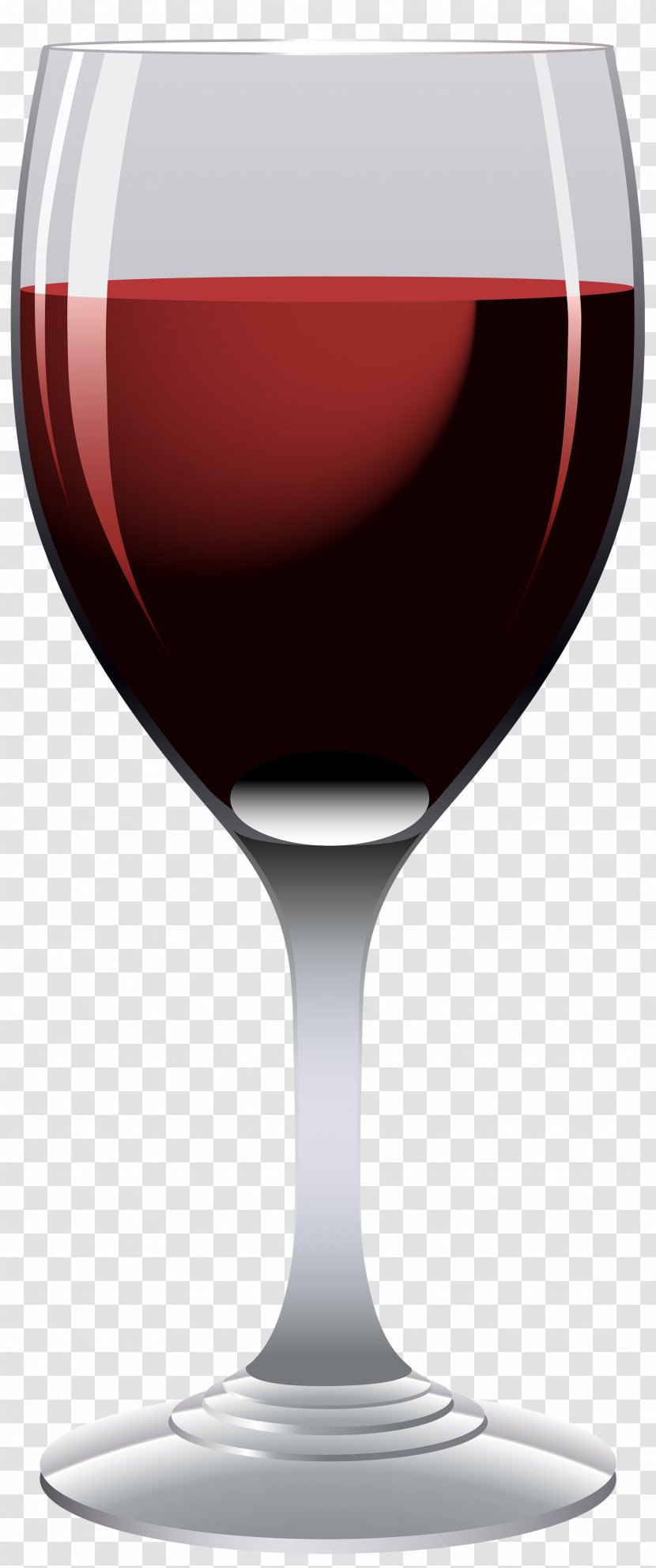 Red Wine Glass Clip Art - Champagne Stemware - Goblet Cliparts Transparent PNG