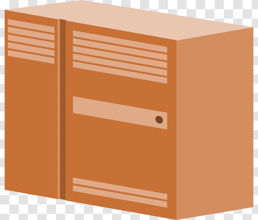 Drawing Clip Art - Pixabay - Orange Cartoon Cabinet Transparent PNG
