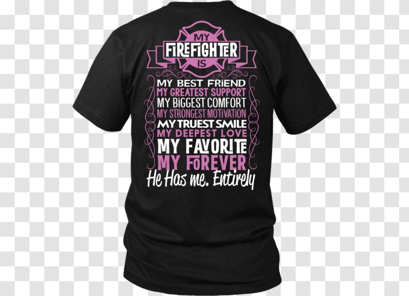 Printed T-shirt Hoodie Clothing - Sleeve - Firefighter Tshirt Transparent PNG