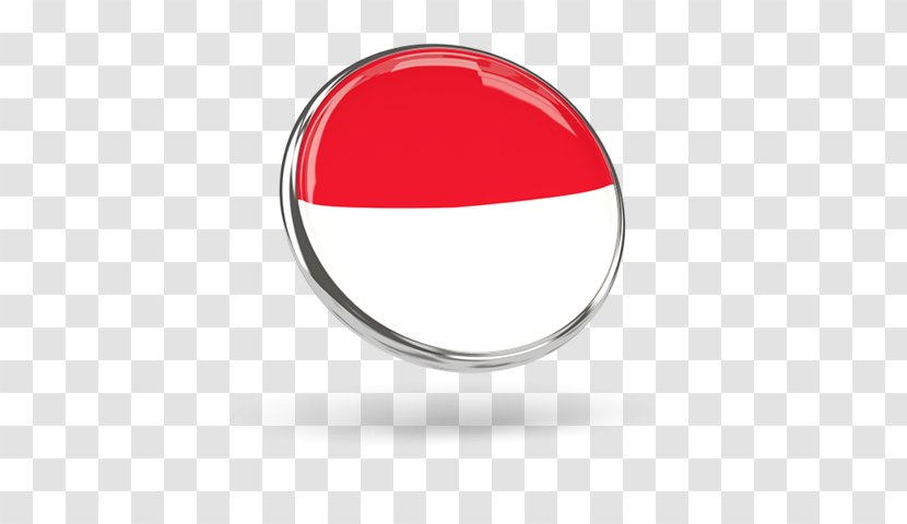 Silver Body Jewellery Oval - Flag Indonesia Transparent PNG