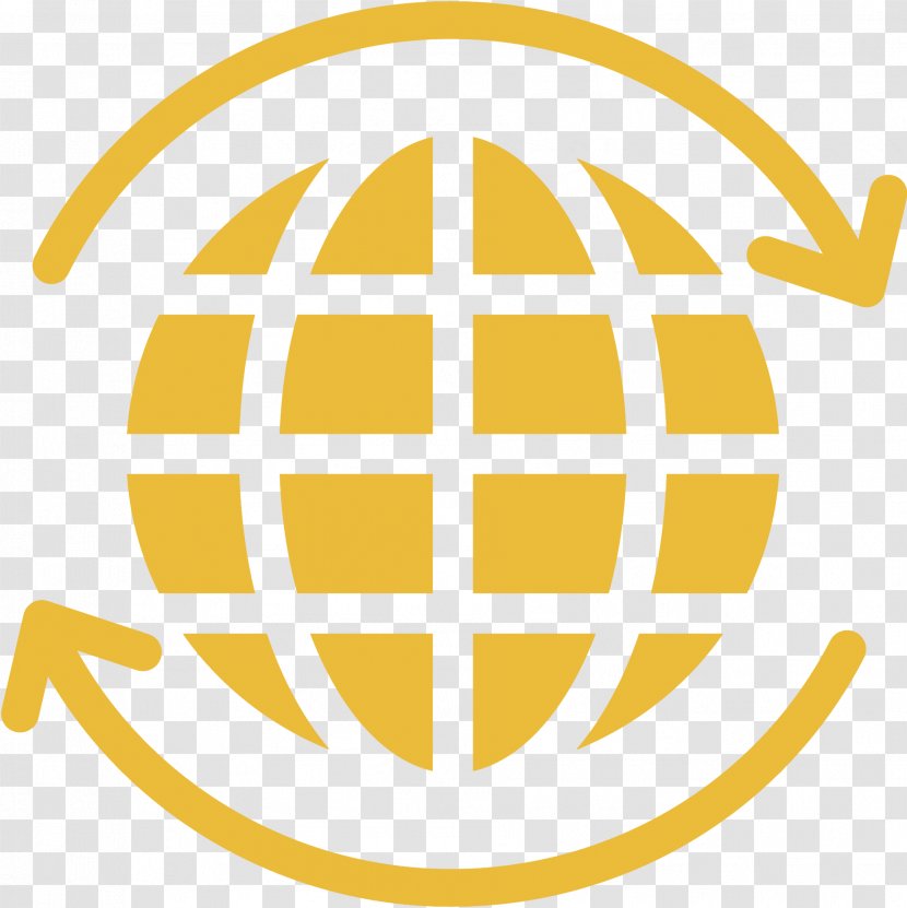 World Icon Design - Text - Globe Vector Transparent PNG