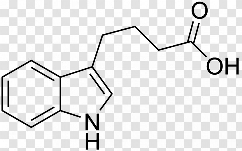 Indole-3-acetic Acid Indole-3-butyric Auxin Plant Hormone - Monochrome - Biology Transparent PNG
