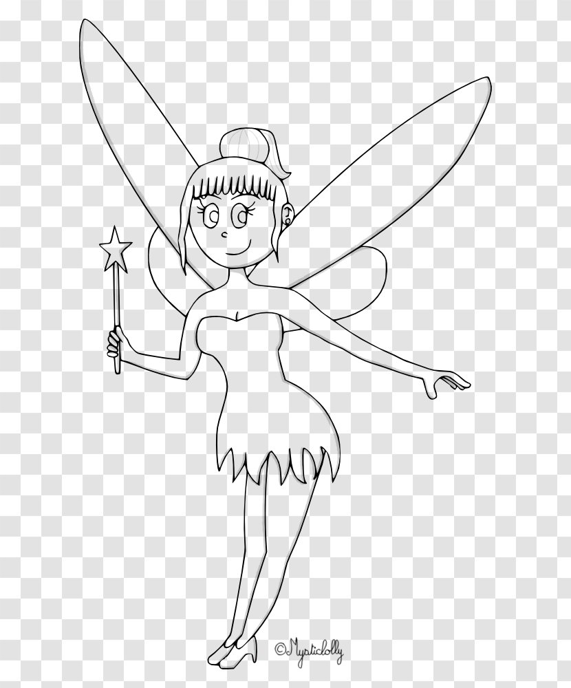 Drawing Fairy Tale Line Art Character Transparent PNG