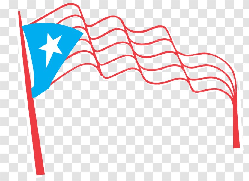 Humboldt Park West Side, Chicago Paseo Boricua Flag Of Puerto Rico - Red Transparent PNG