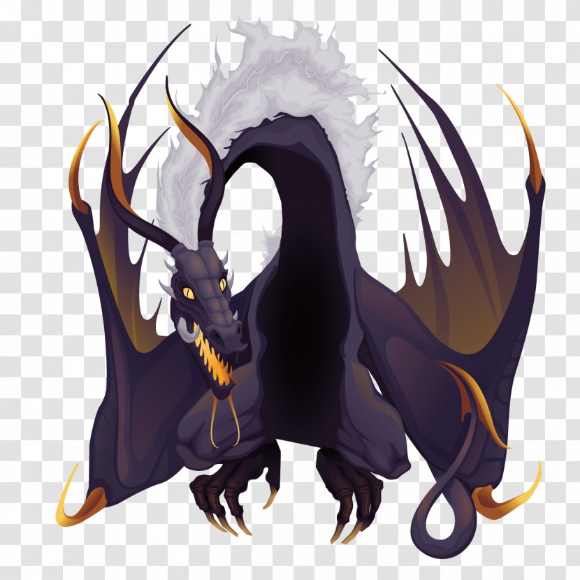 Evil Illustration - Cartoon - Vector Dragon Transparent PNG