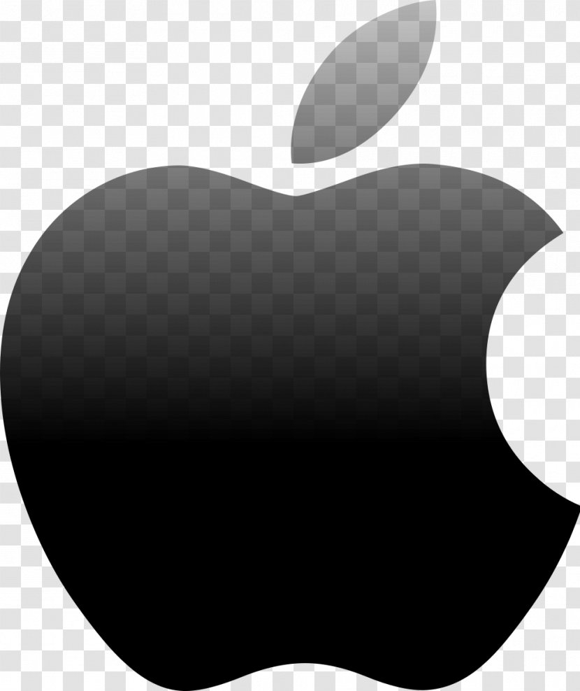 Apple Logo Computer Software Company - Black And White Transparent PNG