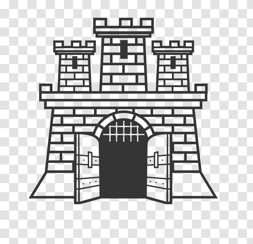 Castle Middle Ages Clip Art - Facade - City Gate Transparent PNG