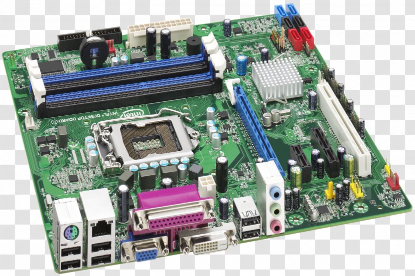 Intel VPro Motherboard LGA 1155 MicroATX - Electronic Component Transparent PNG