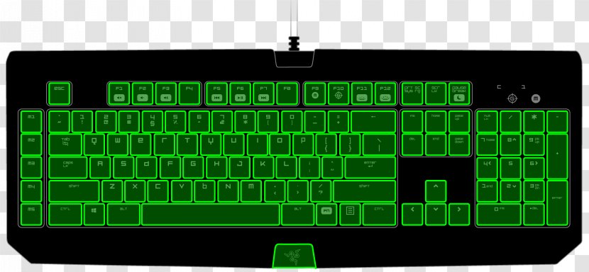 Computer Keyboard Gigabyte FORCE K83 Gaming Tastatur InduKey TKG-107-TOUCH ASUS Strix Tactic Pro Ozone Ozst Rikebat Tlersprd Streik Battle Mehrfarbig - Asus - Chroma Key Transparent PNG