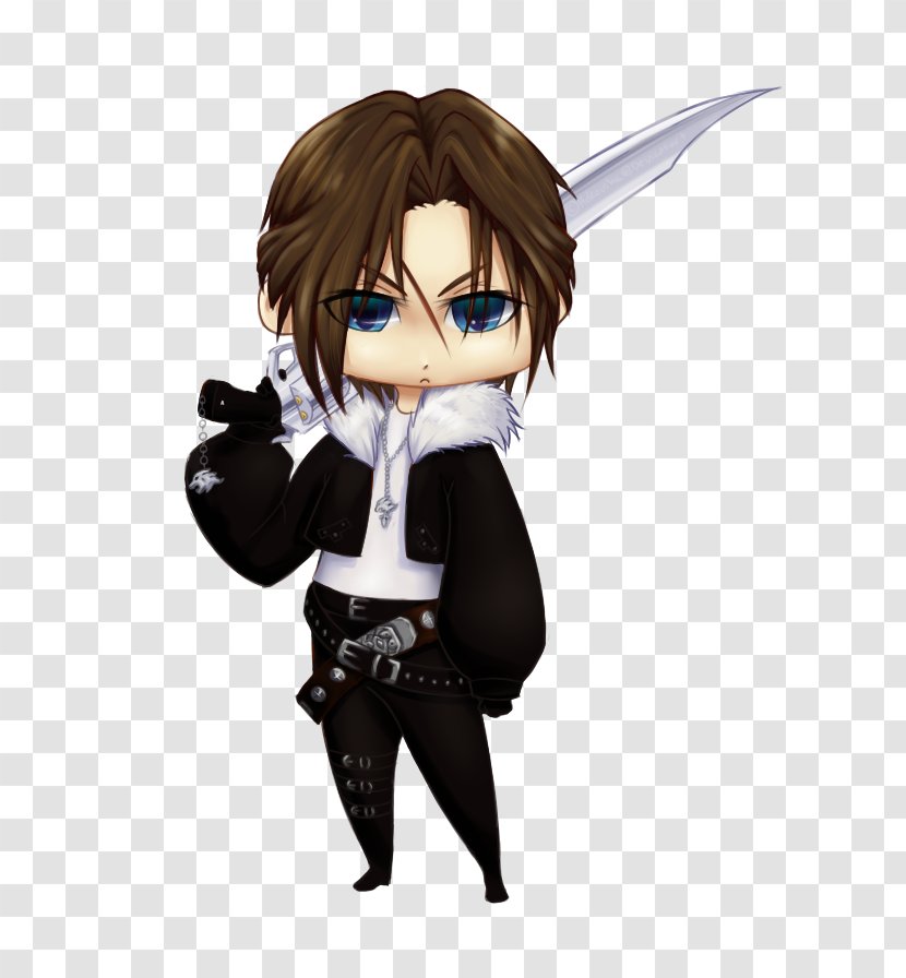 Squall Leonhart Character Kingdom Hearts Supercouple - Cartoon - Silhouette Transparent PNG