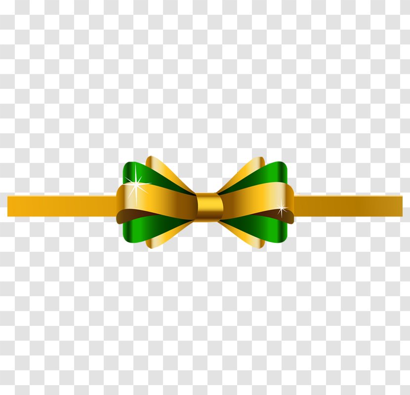 High-definition Television Shoelace Knot Gold - Green - Bow Transparent PNG