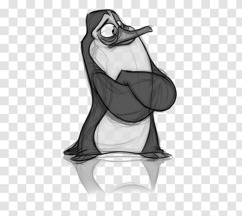 Penguin Drawing Model Sheet Sketch Transparent PNG