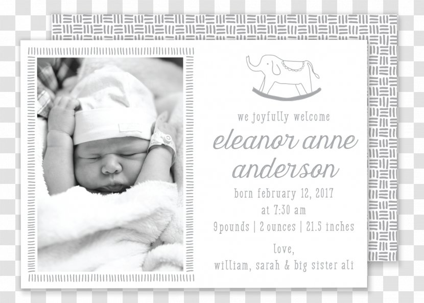 Paper Child Birth Infant In Memoriam Card - Material Transparent PNG