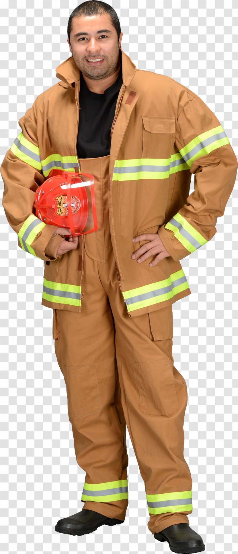 Firefighter Halloween Costume Bunker Gear Uniform - Coat Transparent PNG