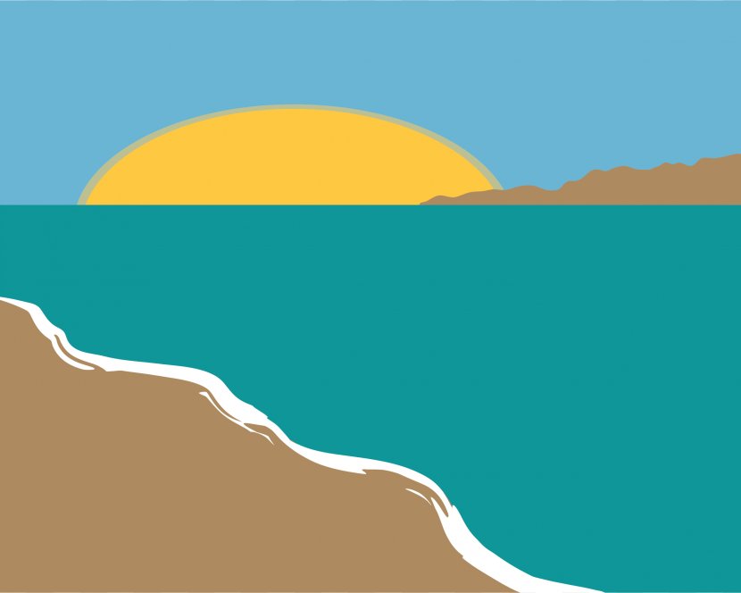 Beach Shore Hotel Landscape Painting Clip Art - Sky - Simple Cliparts Transparent PNG