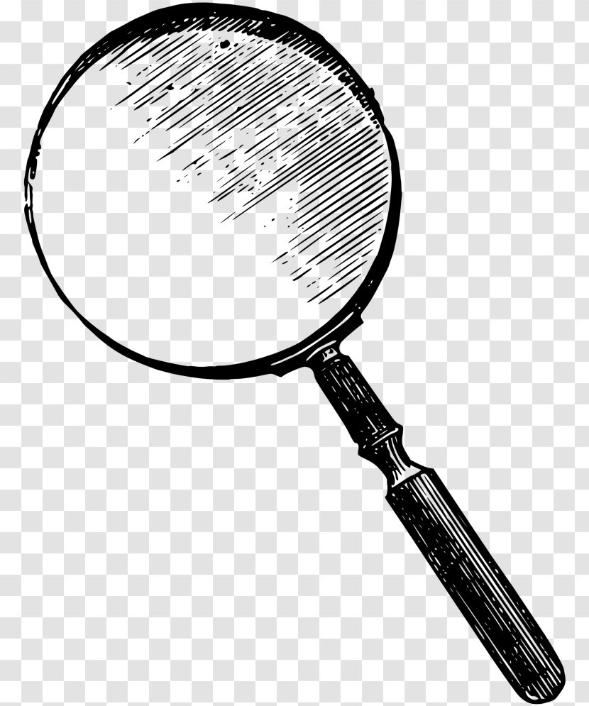 Drawing Magnifying Glass Image Clip Art - Necklace - Lens Side View Transparent PNG