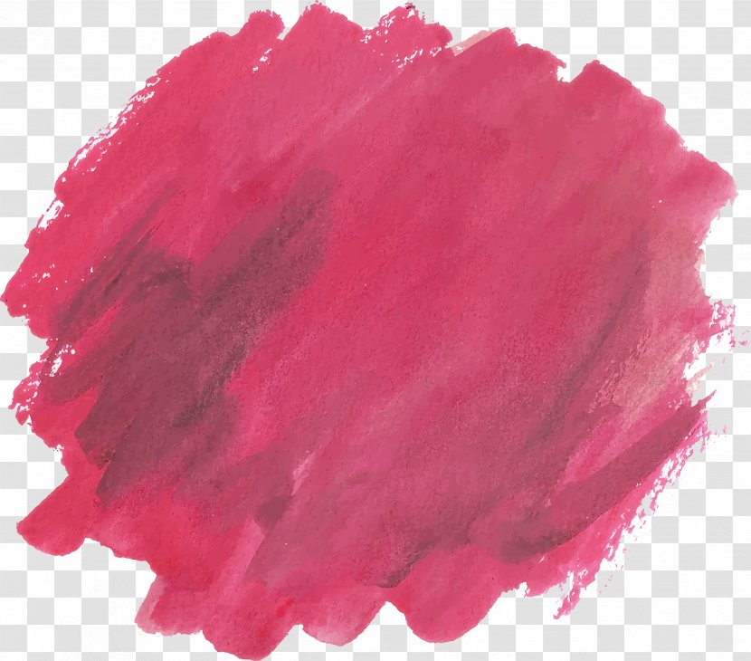 Brush Watercolor Painting Euclidean Vector - Magenta - Red Graffiti Transparent PNG