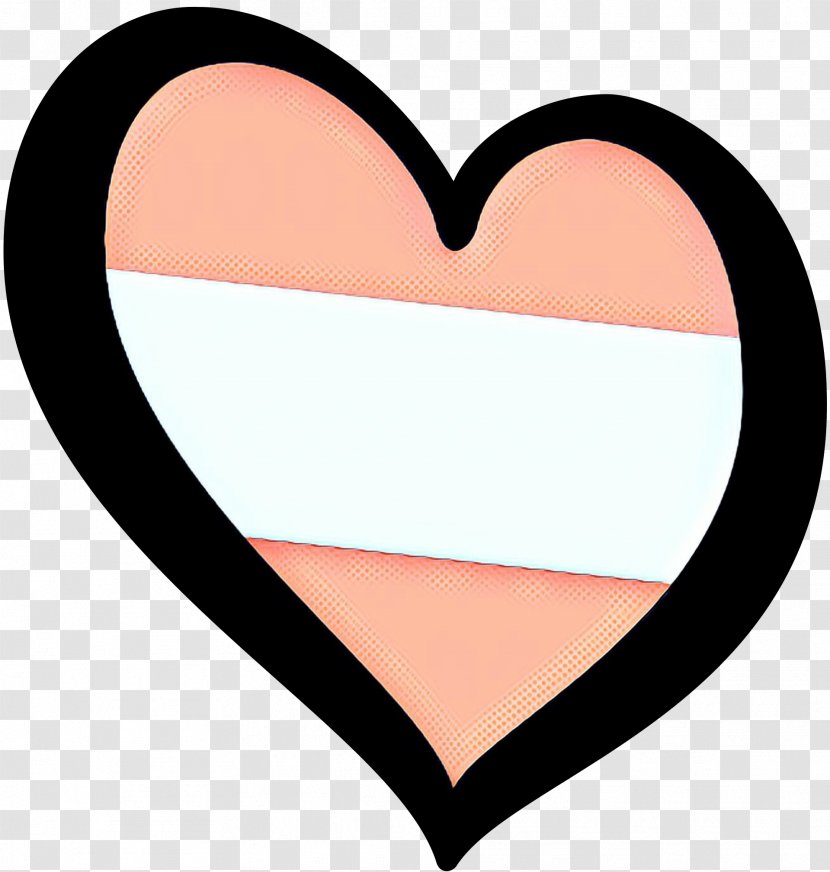 Clip Art Line Pink M Love My Life Heart - Lip - Beige Transparent PNG