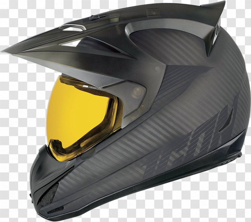 Motorcycle Helmets Carbon Fibers Dual-sport - Black Transparent PNG