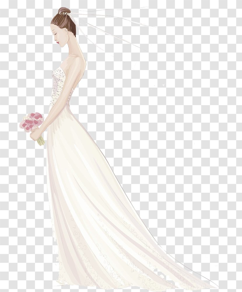 Wedding Invitation Dress Bride - Flower - Design Transparent PNG