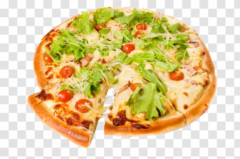 Caesar Salad Pizza Margherita Sushi Carbonara - Junk Food Transparent PNG