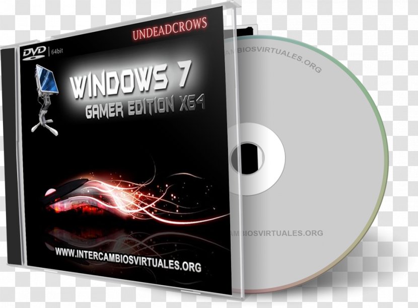 64-bit Computing Windows 7 Video Game Gamer X86-64 - Compact Disc - Editions Transparent PNG