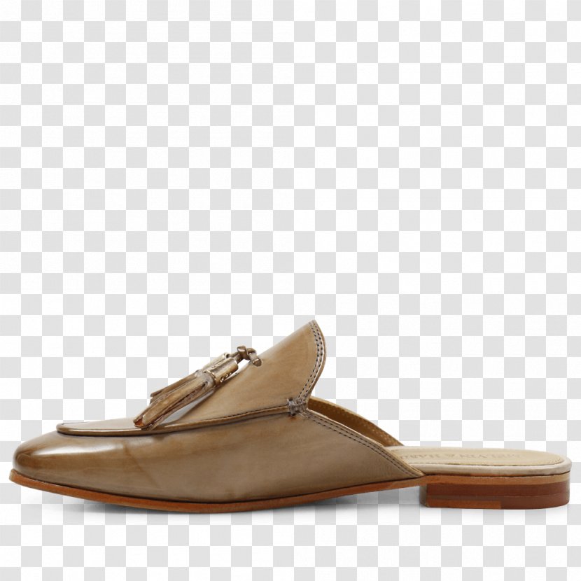 Slipper Mule Sandal Shoe Brown - Suede - Orange Powder Transparent PNG