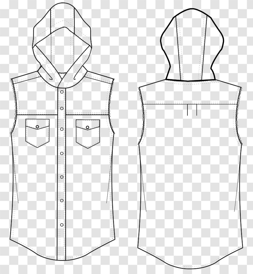 Shirt Line Art Drawing Clip - Hat - Design Sketch Transparent PNG
