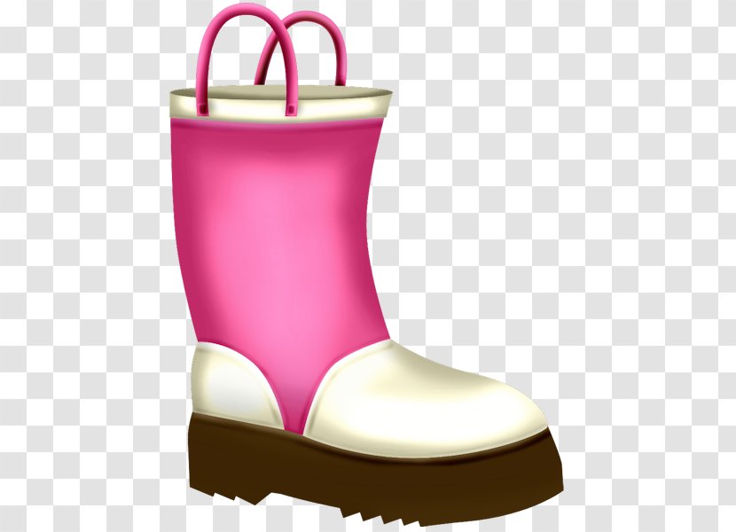Boot Drawing Clip Art - Pink - Cartoon Rain Boots Transparent PNG
