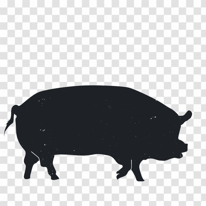 Holstein Friesian Cattle Asturian Valley Domestic Pig Asturias Silhouette - Animal - Silhouettes Transparent PNG