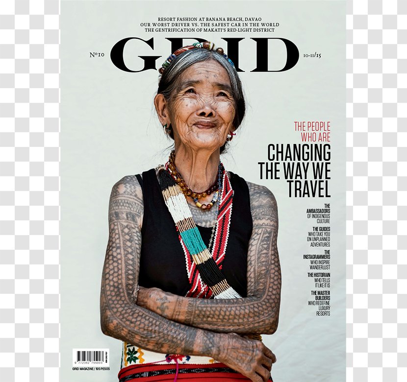 Whang-od Tattoo Artist National Living Treasures Award Buscalan Proper - Magazine Cover Transparent PNG