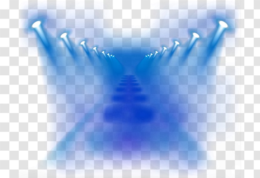 Stage Lighting Blue - Light Transparent PNG