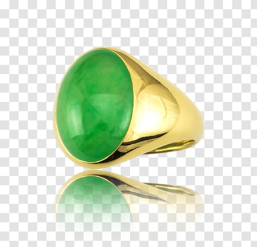 Jadeite Emerald Earring Gemstone - Gold - Lotus Jade Rabbit Transparent PNG