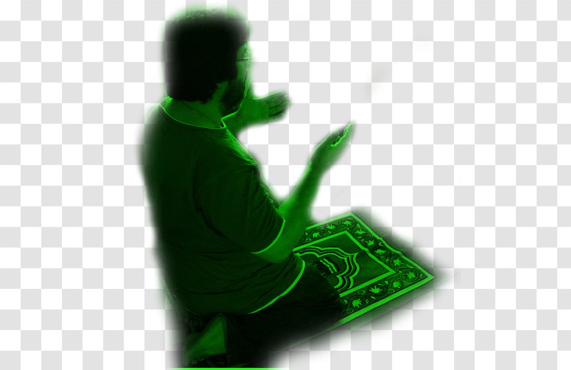 Salah Prayer Sujud Ruku Islam - Green - PrayiNg Muslim Transparent PNG