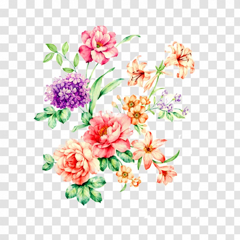 Paper Flower Poster Floral Design Clip Art - Rose Order - Peony Painting Transparent PNG