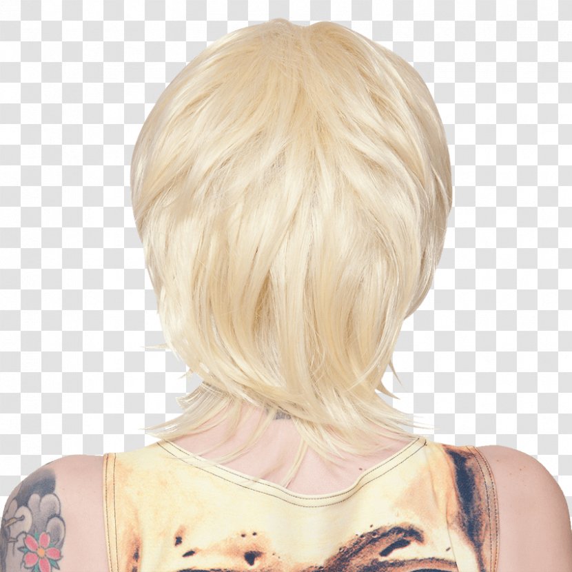Blond Wig Layered Hair Coloring - Hairstyle Transparent PNG