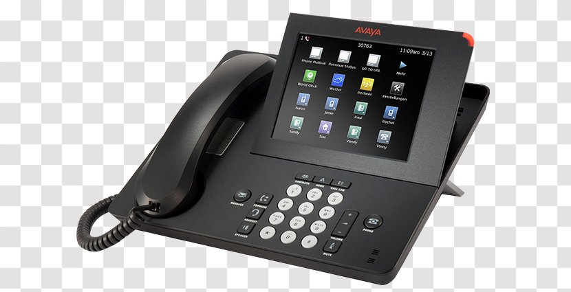 Avaya 9670G VoIP Phone Telephone IP 1140E - Corded Transparent PNG