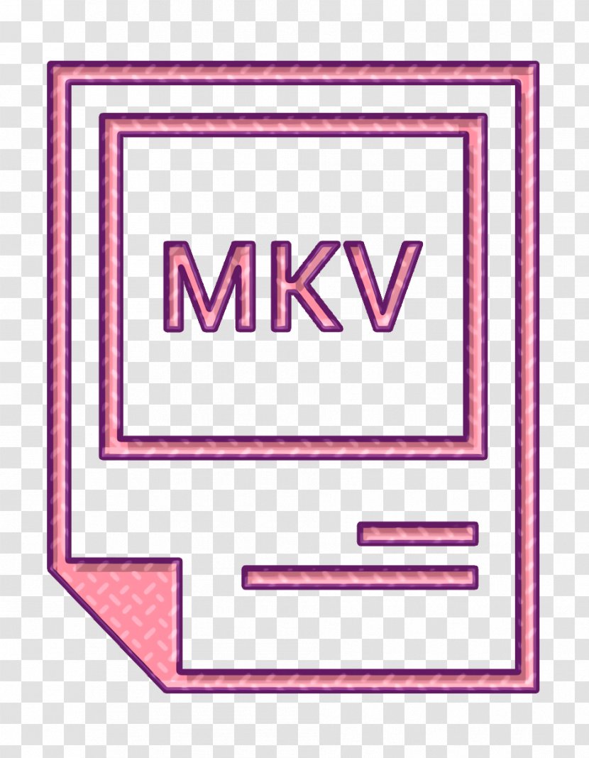 Extention Icon File Mkv - Magenta Rectangle Transparent PNG