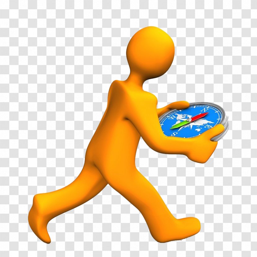Stock Photography Royalty-free Clip Art - Hand - Man Walking With A Compass Transparent PNG
