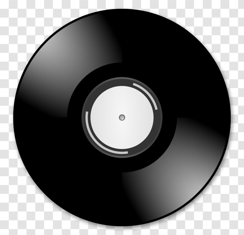 Phonograph Record LP Clip Art - Compact Disc - On Alarm Clock Transparent PNG