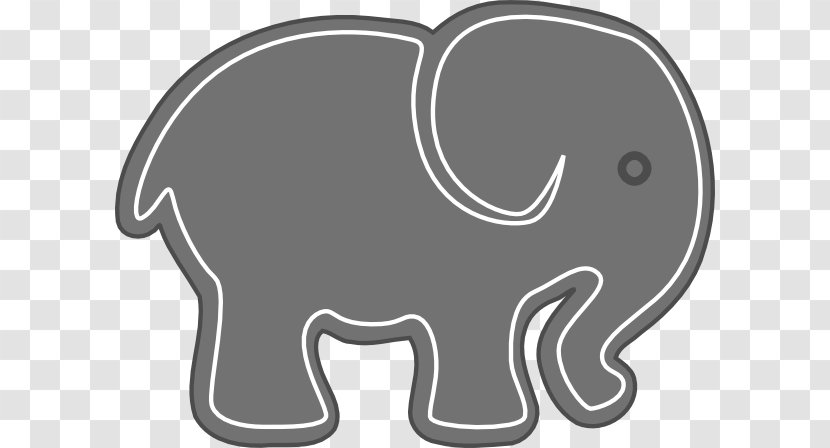 Clip Art African Elephant Indian Openclipart - Yellow - 2 Report Transparent PNG