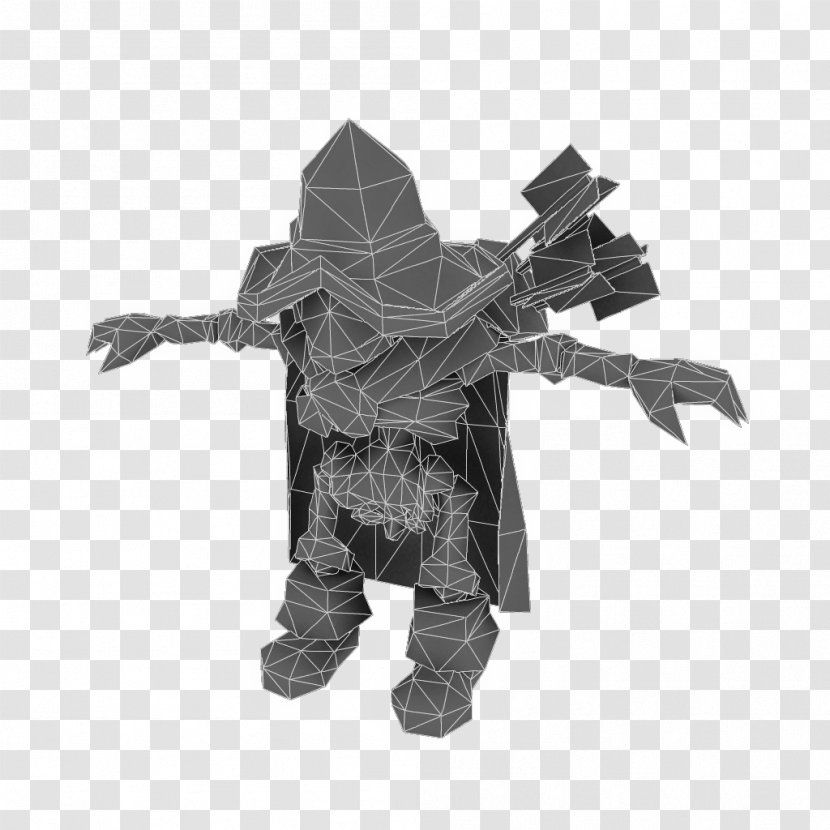 Figurine Character - Action Figure - Low Poly Transparent PNG