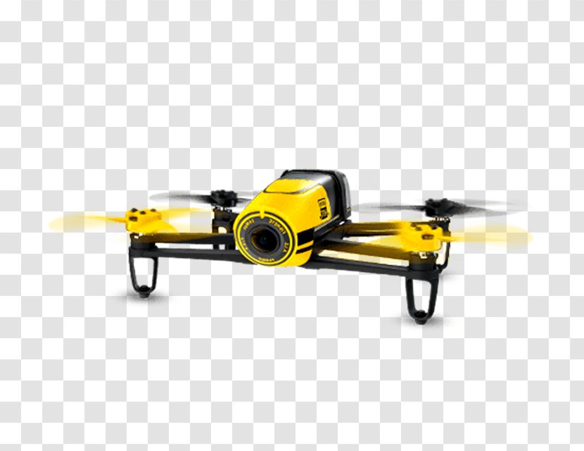 Parrot Bebop Drone Airplane Aircraft Unmanned Aerial Vehicle Camera - No People Yellow Transparent PNG