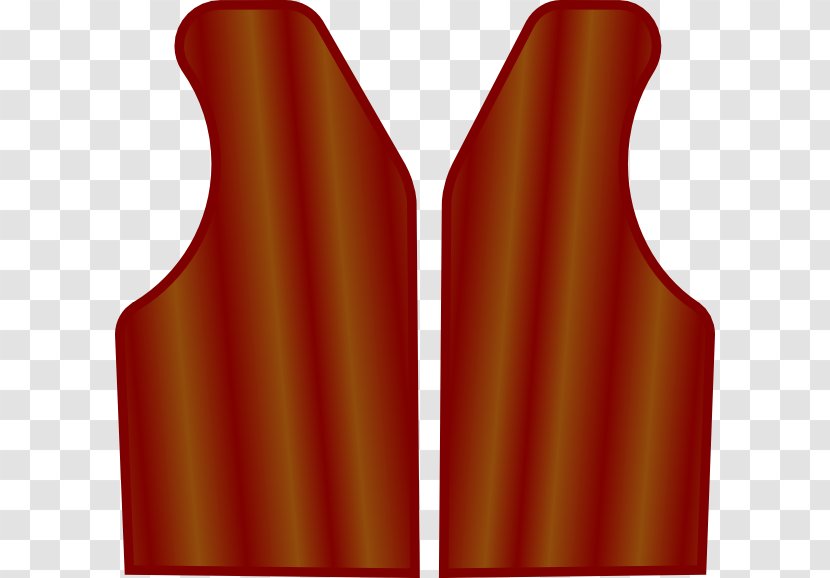 Cowboy Boot Gilets Clip Art - Neck - Maroon Transparent PNG