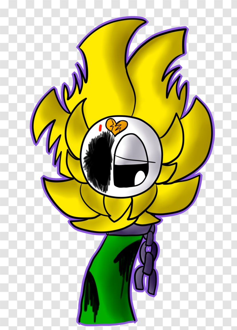 Clip Art Illustration Cartoon Character Sunflower - Gaster Vector Transparent PNG