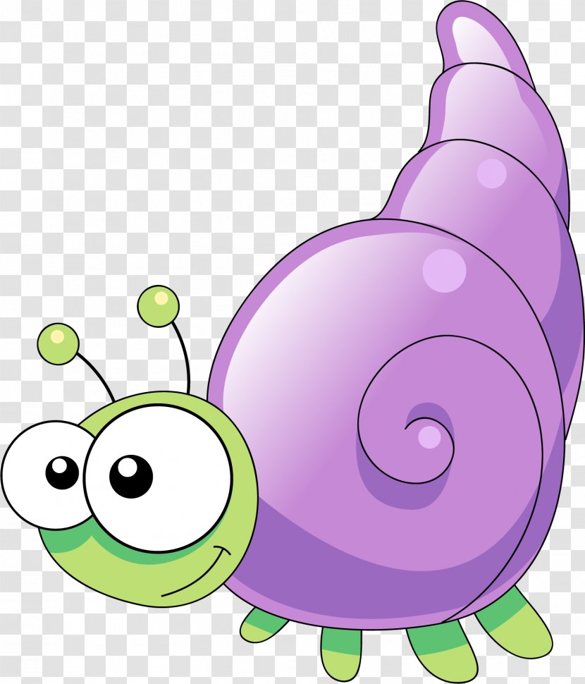 Orthogastropoda Snail Clip Art - Organism - Hand Painted Purple Transparent PNG
