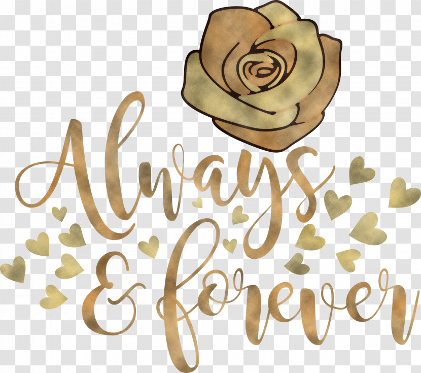 Valentines Day Always And Forever Transparent PNG