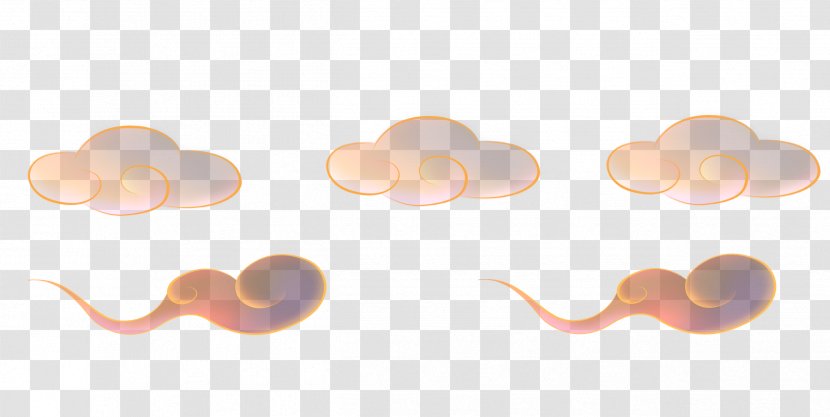Wallpaper - Product Design - Decorative Layered Clouds Transparent PNG